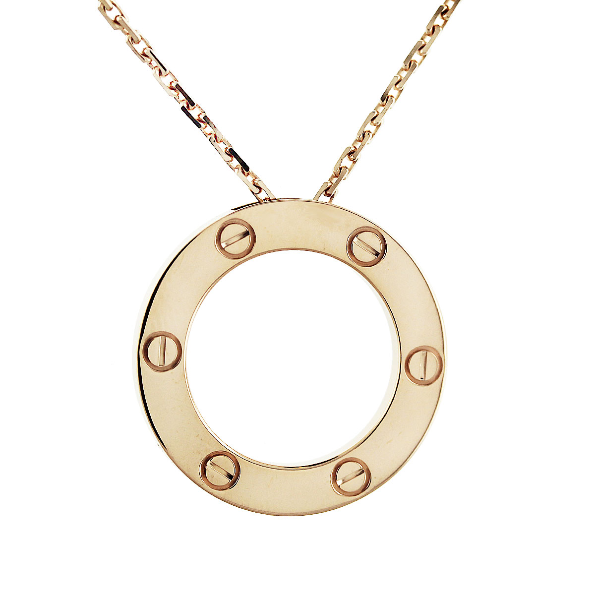 Cartier 18K Rose Gold Love Necklace