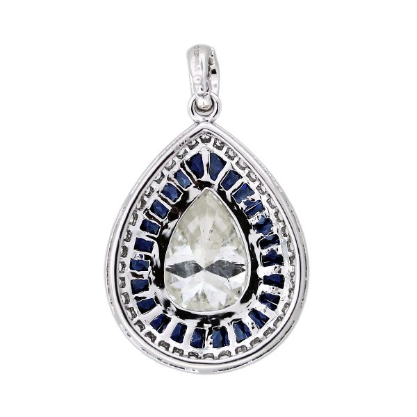 sapphire diamond pendant