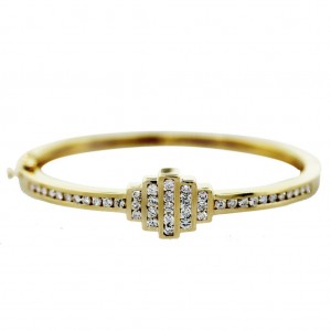1.91ctw 14K Yellow Gold Diamond Bracelet