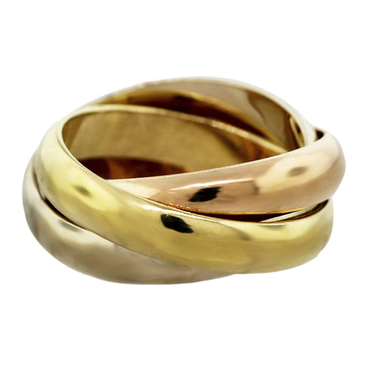 cartier tri gold ring