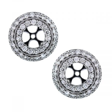 White Gold Earring Jackets