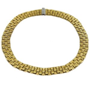 Roberto Coin 18k Yellow Gold Appassionata Diamond Clasp Necklace
