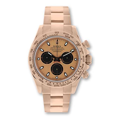 Rolex Daytona Everose 116505 18k Rose Gold New Style Mens Watch