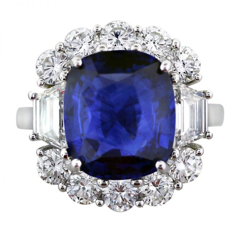 Cushion Cut Sapphire Ring – Raymond Lee Jewelers