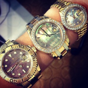 Tahitian pearl Dial Rolex watches