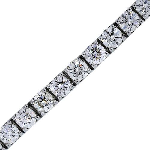 18k White Gold 21.78Ctw Diamond Tennis Bracelet