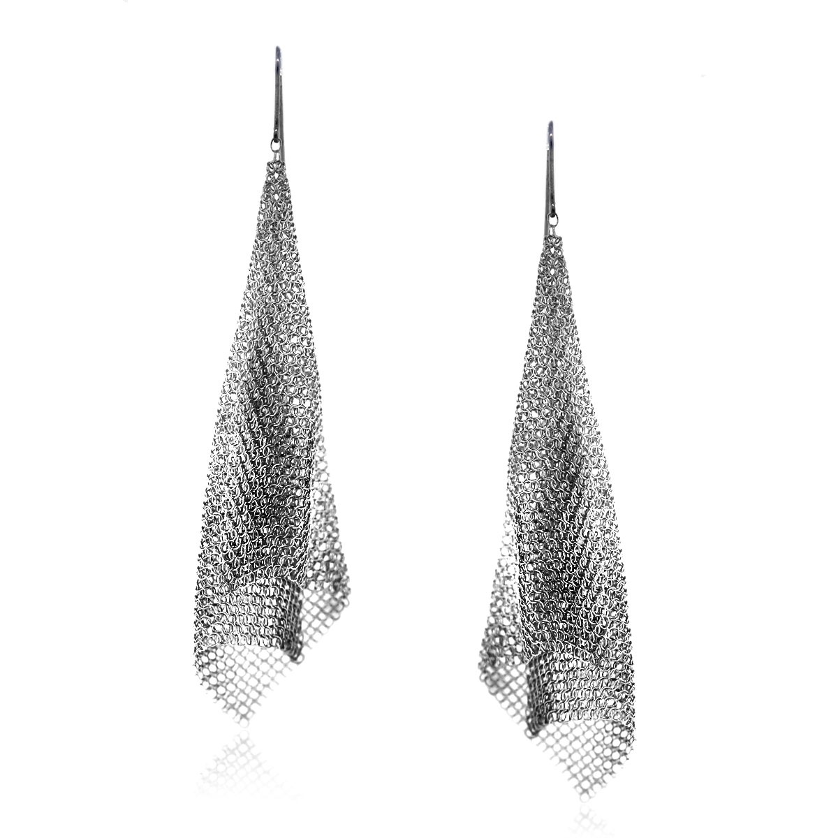 mesh scarf earrings