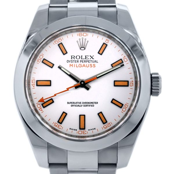 White Dial Rolex Milgauss Watch