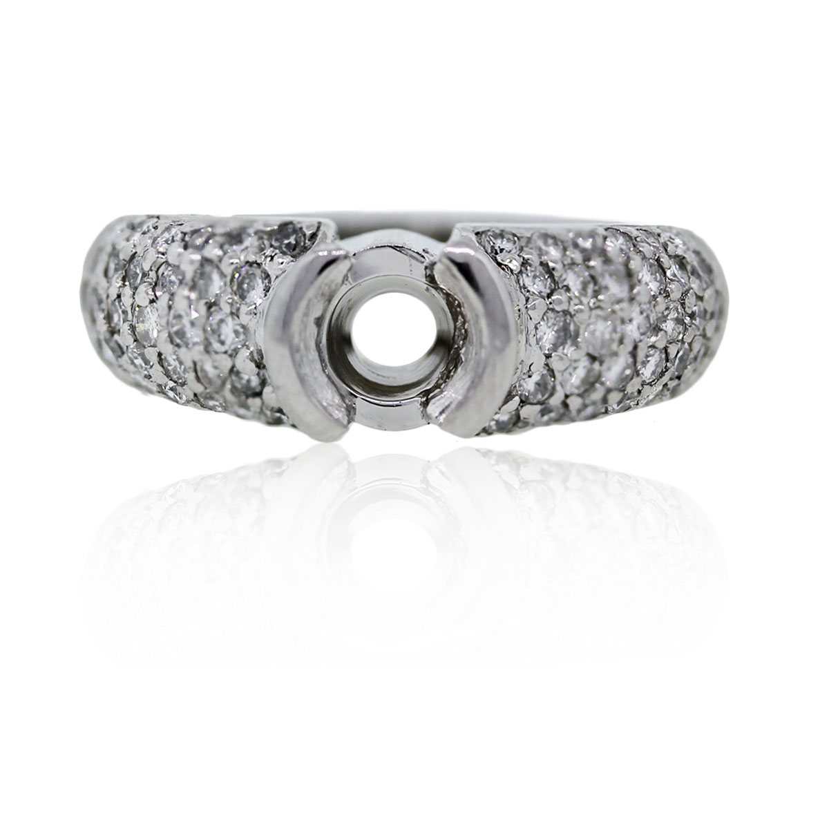 Platinum and Diamond Engagement Ring Mounting – Raymond Lee Jewelers