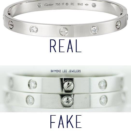 cartier love bracelet fake vs real