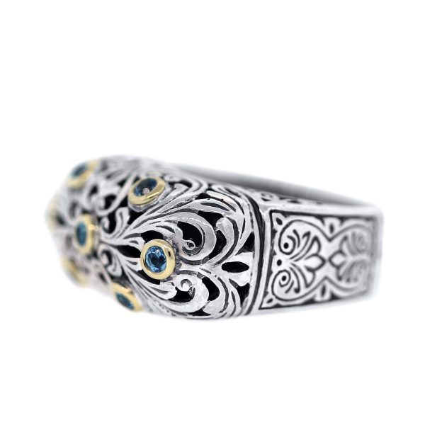 Sterling Silver and Gold Konstantino Ring