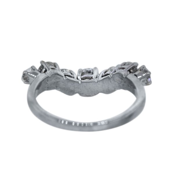 Estate V Shaped Wedding Band Ring