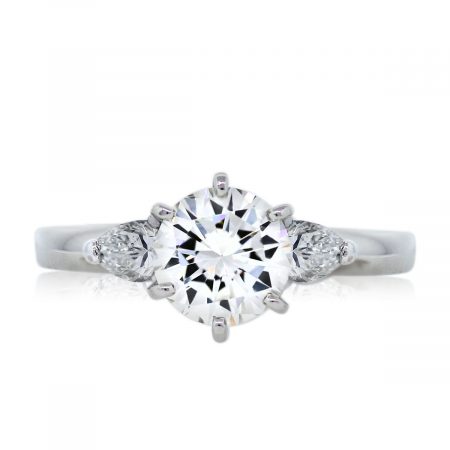 Round Brilliant 0.97ct Diamond Engagement Ring