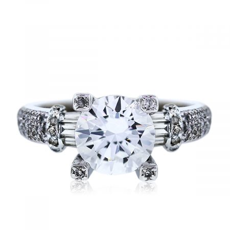 1.52 Carat Round Diamond Engagement Ring