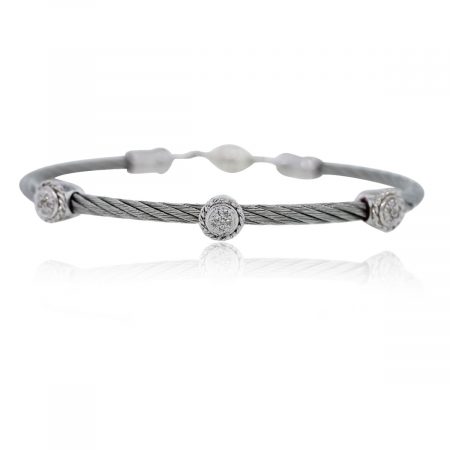 Sterling Silver Circle Cable Bracelet