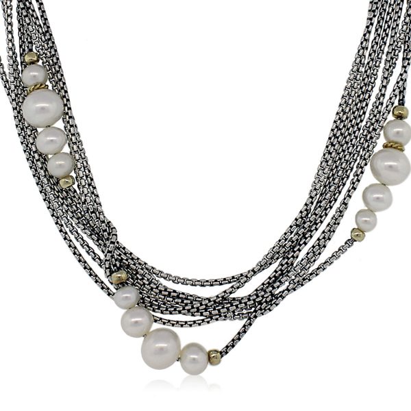 David Yurman Pearl Multi-Strand Necklace