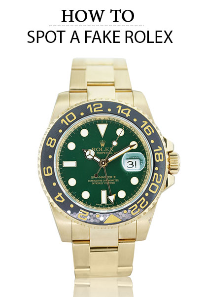 what does a real rolex watch look like