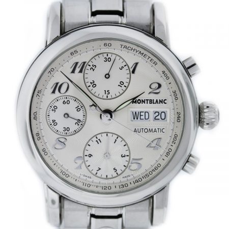 Mont Blanc Meisterstruck 7016 Stainless Steel Chronograph Watch