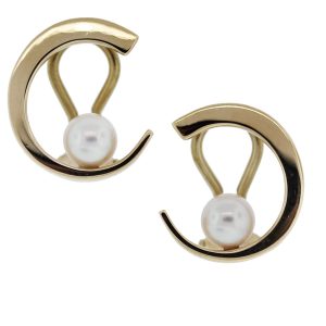 Gabriel Ofiesh 14kt Yellow Gold Pearl Earrings