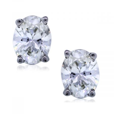 1.94ctw of Oval Brilliant Diamond Earrings