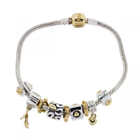 Pandora Silver and Gold Bracelet