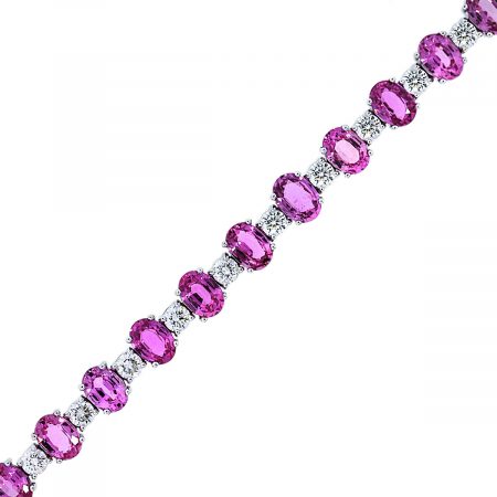 Pink Sapphire and Diamond Jewelry