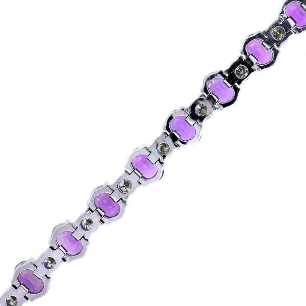 Diamond Sapphire Tennis Bracelet