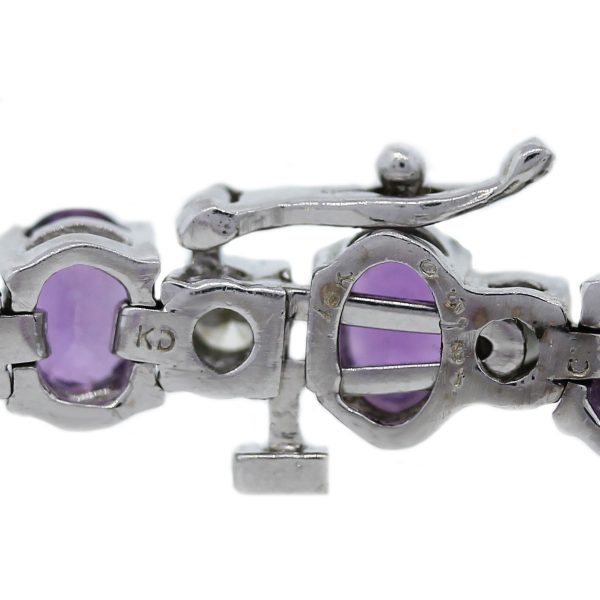 Purple Sapphire Tennis Bracelet