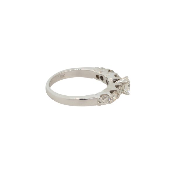 GIA Certified 14k White Gold 1.09ctw Round Brilliant Diamond Engagement Ring