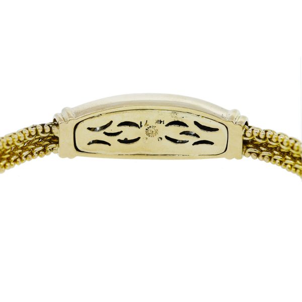 Yellow Gold Enamel Bracelet