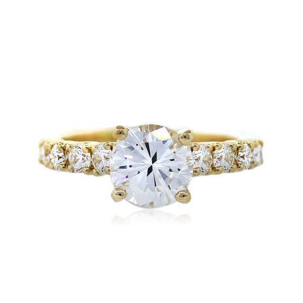 1.43 Carat Round Brilliant Diamond Engagement Ring