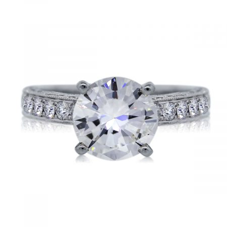 View This 14k White Gold 1.54ct Round Brilliant Engagement Ring Today!