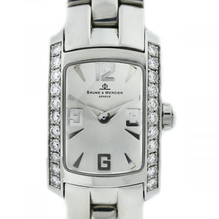 Baume & Mercier Stainless Steel Diamond Bezel Ladies Watch