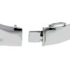 18kt White & Yellow Gold Round Cut Diamond Bangle Bracelet