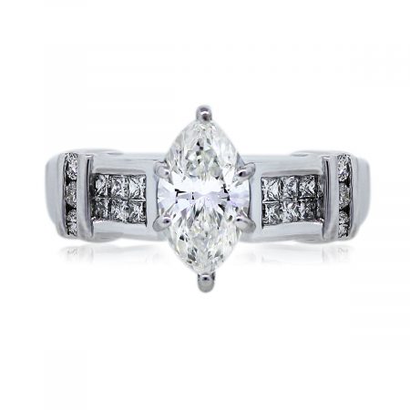 View This Stunning GIA Certified 1.11ct Marquise Cut Engagement Ring!