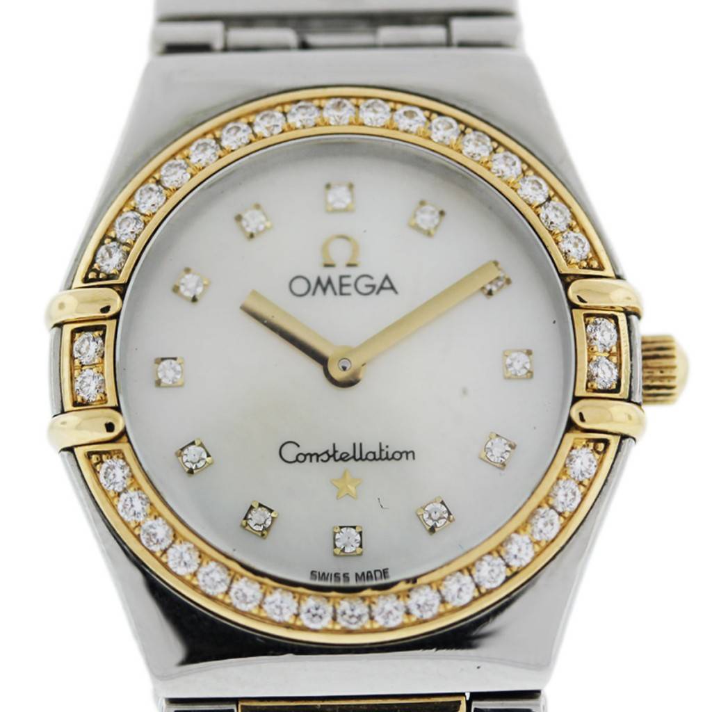 Omega Constellation Ladies TwoTone Diamond dial and Bezel WatchBoca Raton