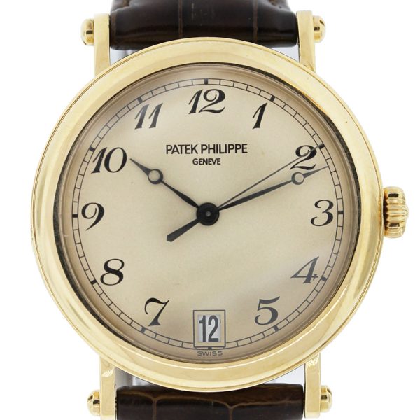 Patek Philippe Arch 5053 Champagne Dial w/ Brown Leather Strap