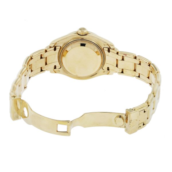 Rolex DateJust 80318 Mother of Pearl Diamond Bezel/Dial Ladies Watch open clasp