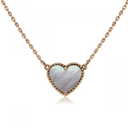 Mother of Pearl Heart Shaped Pendant