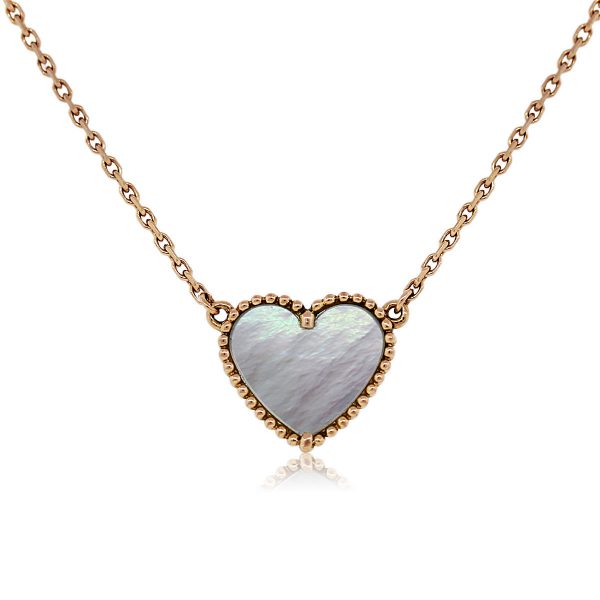 Mother of Pearl Heart Shaped Pendant