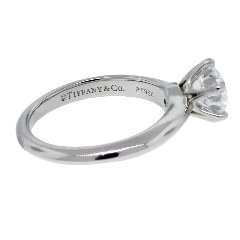  Tiffany  and Co Round Brilliant Diamond Platinum  
