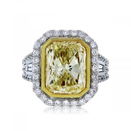 You are Viewing this 5.02ct Fancy Yellow Diamond Engagement Ring!