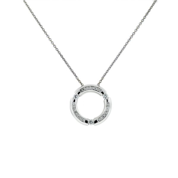 Movado .5ctw Circle Necklace