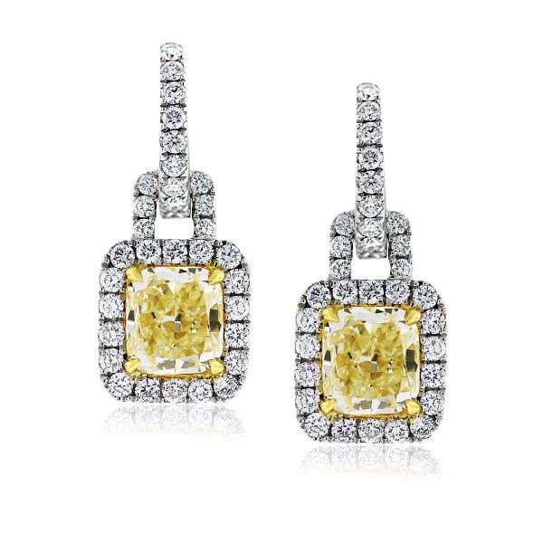 fancy yellow earrings