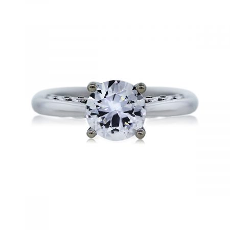 You are Viewing this Stunning 1.01ct Round Diamond Engagement Ring