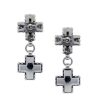 Two Tone Dangle Earrings