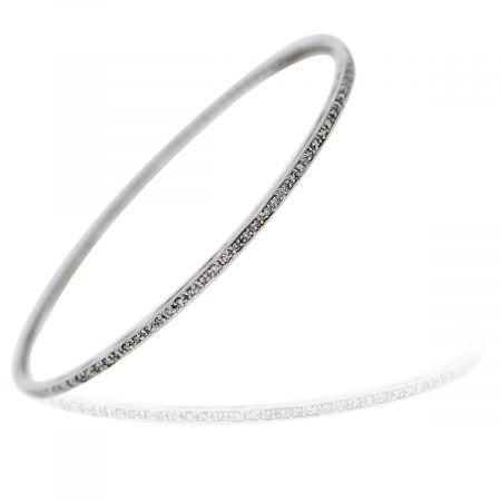 You are viewing this White Gold Diamond Bangle Bracelet!