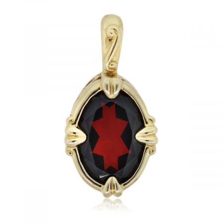 You are Viewing this Stunning Garnet and Gold Pendant