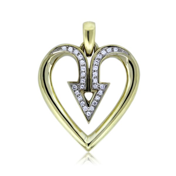 You are Viewing this Diamond Slide Heart Pendant!