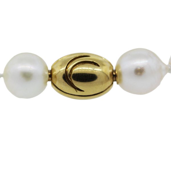 Yellow Gold Pearl Strand